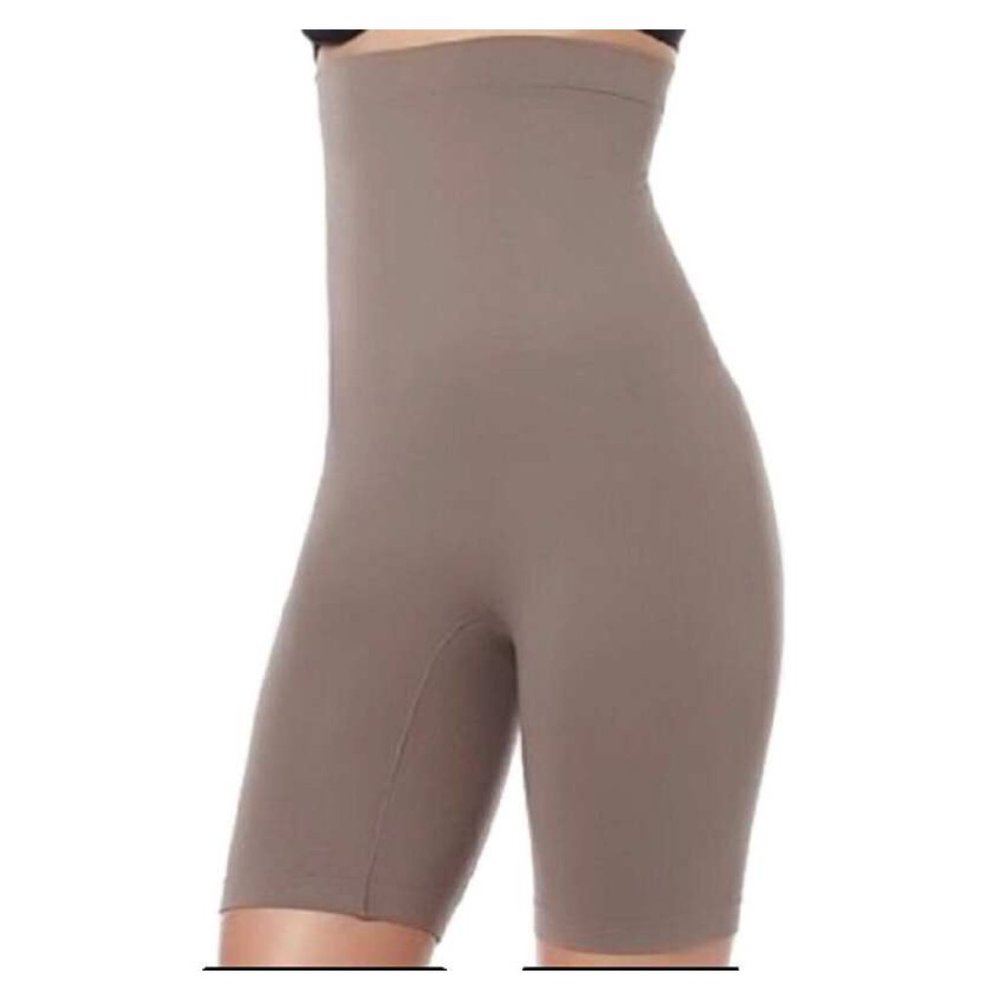 Yummie High Waist Mid Thigh Short Shaper M/L (MINK)